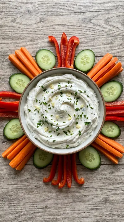 Garlic Herb Whipped Cottage Cheese Dip - cooking process