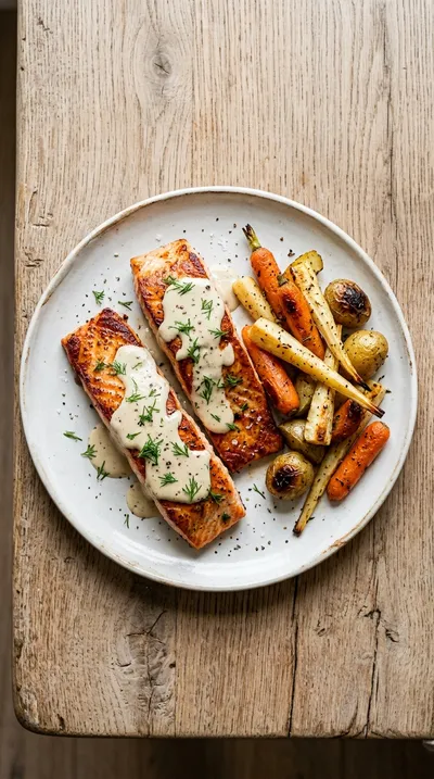 Lemon Dill Tahini Dressing – Tangy Vegan Salad Sauce - cooking process