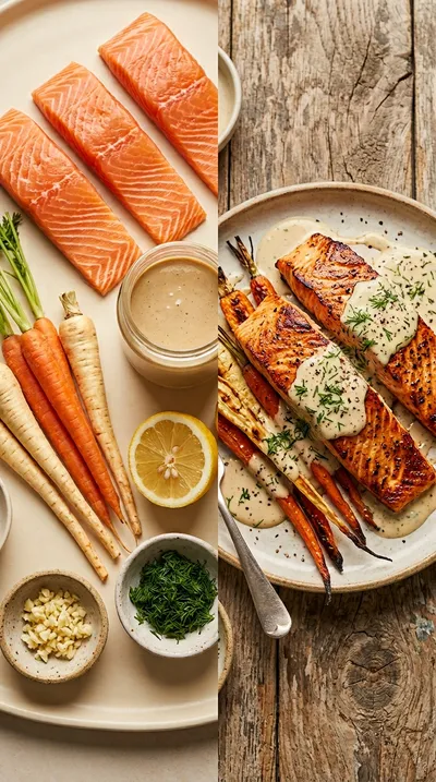Lemon Dill Tahini Dressing – Tangy Vegan Salad Sauce - ready to serve