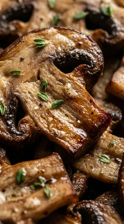 Balsamic Roasted Mushrooms With Herby Kale Mashed Potatoes - ingredients preparation