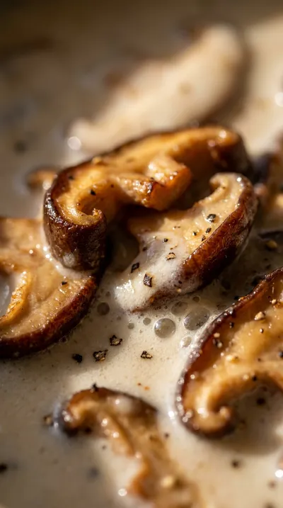 15-Minute Vegan Creamy Mushroom Ramen - ingredients preparation