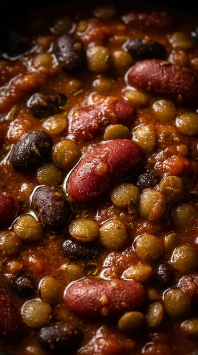 Slow Cooker Vegetarian Lentil Chili - ingredients preparation